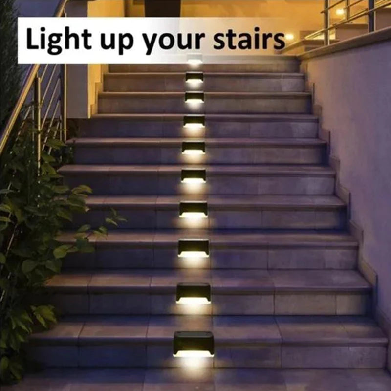 Impermeável LED Solar Deck Lights, Lâmpada para Trilhar Escadas Step, Cerca, Quintal, Pátio e Caminho, ao ar livre, 12 Pack